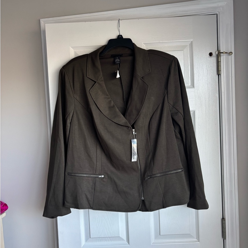 Lane Bryant Dark Olive Blazer Jacket